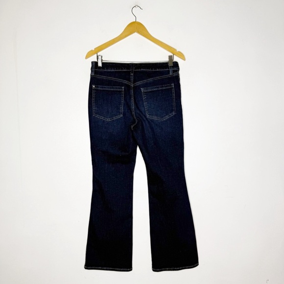 Chico’s .5 Petite Bootcut Define Me Denim Demi Boot Jeans Size 6 P Dark Wash - Picture 3 of 6